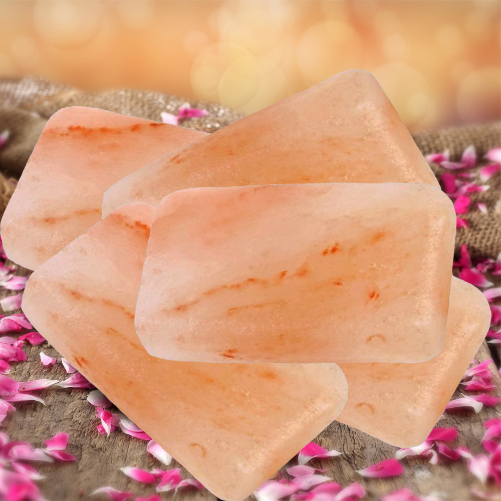 Purifying Himalayan Salt Crystal Massage Stones - Set of 5